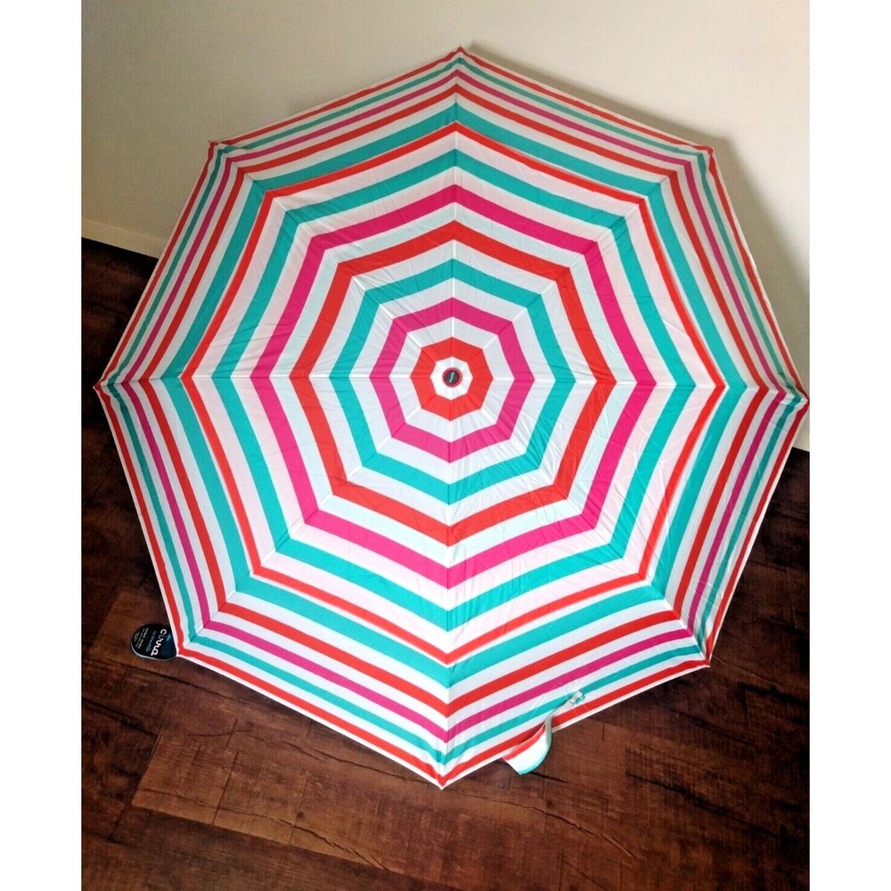 ShedRain AirVent Jumbo Umbrella 4.5ft Canopy 3+ People Striped NWT